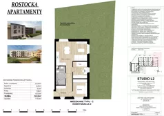 3 pokoje, apartament 55,20 m², parter, oferta nr 01, Słoneczne Warszewo, Szczecin, Północ, Warszewo, Rostocka 21