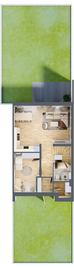 Dom 109,84 m², oferta nr 13/2, Dzielnica Hrabska - etap IV - domy z garażami, Falenty Nowe, ul. Droga Hrabska 4G