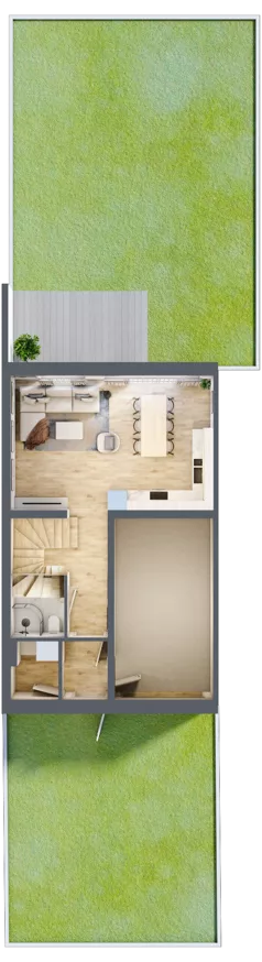 Dom 113,20 m², oferta nr 24/2, Dzielnica Hrabska - etap IV - domy z garażami, Falenty Nowe, ul. Droga Hrabska 4G