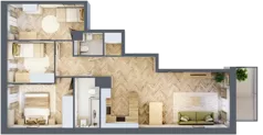 4 pokoje, mieszkanie 72,88 m², piętro 2, oferta nr A310, Osiedle Kompas, Gdańsk, Orunia Górna-Gdańsk Południe, Maćkowy, ul. Czerska 35