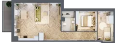 3 pokoje, mieszkanie 65,48 m², piętro 3, oferta nr C19, Osiedle Kompas, Gdańsk, Orunia Górna-Gdańsk Południe, Maćkowy, ul. Czerska 35