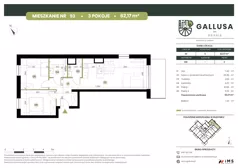 3 pokoje, mieszkanie 62,17 m², parter, oferta nr GAL1.93, Osiedle Gallusa, Katowice, Brynów-Osiedle Zgrzebnioka, Brynów, ul. Józefa Gallusa 10B i 12B