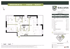 4 pokoje, mieszkanie 92,04 m², piętro 9, oferta nr GAL1.163, Osiedle Gallusa, Katowice, Brynów-Osiedle Zgrzebnioka, Brynów, ul. Józefa Gallusa 10B i 12B