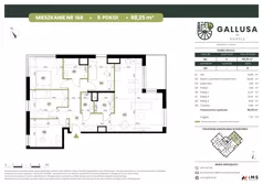 5 pokoi, mieszkanie 98,25 m², piętro 10, oferta nr GAL1.168, Osiedle Gallusa, Katowice, Brynów-Osiedle Zgrzebnioka, Brynów, ul. Józefa Gallusa 10B i 12B