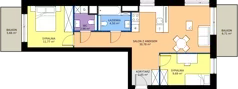 3 pokoje, mieszkanie 62,35 m², parter, oferta nr GAL1.8, Osiedle Gallusa, Katowice, Brynów-Osiedle Zgrzebnioka, Brynów, ul. Józefa Gallusa 10B i 12B