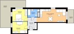 3 pokoje, mieszkanie 64,98 m², piętro 1, oferta nr GAL1.9, Osiedle Gallusa, Katowice, Brynów-Osiedle Zgrzebnioka, Brynów, ul. Józefa Gallusa 10B i 12B