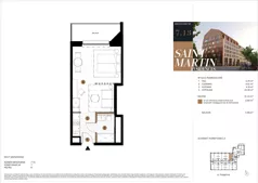 1 pokój, mieszkanie 31,24 m², piętro 6, oferta nr A7.13, Saint Martin Residences II, Poznań, Stare Miasto, Stare Miasto, ul. Podgórna 7