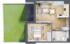 2 pokoje, mieszkanie 40,09 m², piętro 4, oferta nr 87, Okrzei 9, Mińsk Mazowiecki, ul. Stefana Okrzei 9