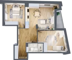 3 pokoje, mieszkanie 71,62 m², piętro 2, oferta nr 7, Okrzei 9, Mińsk Mazowiecki, ul. Stefana Okrzei 9