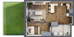 2 pokoje, mieszkanie 38,51 m², parter, oferta nr M4, Tuwima 13, Mińsk Mazowiecki, Cegłów, ul. Juliana Tuwima 13