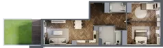 3 pokoje, mieszkanie 65,99 m², piętro 1, oferta nr M43, Tuwima 13, Mińsk Mazowiecki, Cegłów, ul. Juliana Tuwima 13