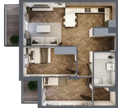 3 pokoje, mieszkanie 56,16 m², piętro 3, oferta nr M29, Tuwima 13, Mińsk Mazowiecki, Cegłów, ul. Juliana Tuwima 13