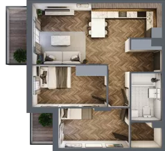 3 pokoje, mieszkanie 56,16 m², piętro 2, oferta nr M20, Tuwima 13, Mińsk Mazowiecki, Cegłów, ul. Juliana Tuwima 13