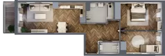 3 pokoje, mieszkanie 65,99 m², piętro 1, oferta nr M43, Tuwima 13, Mińsk Mazowiecki, Cegłów, ul. Juliana Tuwima 13
