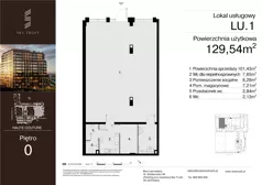 Lokal użytkowy 129,54 m², oferta nr LU.1, Sky Trust III lokale użytkowe, Kielce, Bocianek, al. Solidarności 32 B