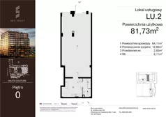 Lokal użytkowy 81,73 m², oferta nr LU.2, Sky Trust III lokale użytkowe, Kielce, Bocianek, al. Solidarności 32 B