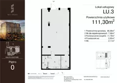 Lokal użytkowy 111,30 m², oferta nr LU.3, Sky Trust III lokale użytkowe, Kielce, Bocianek, al. Solidarności 32 B
