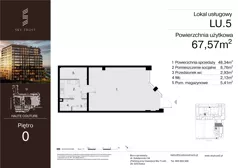 Lokal użytkowy 67,57 m², oferta nr LU.5, Sky Trust III lokale użytkowe, Kielce, Bocianek, al. Solidarności 32 B