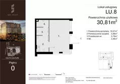 Lokal użytkowy 30,81 m², oferta nr LU.8, Sky Trust III lokale użytkowe, Kielce, Bocianek, al. Solidarności 32 B