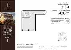 Lokal użytkowy 54,00 m², oferta nr LU.24, Sky Trust III lokale użytkowe, Kielce, Bocianek, al. Solidarności 32 B