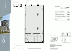Lokal użytkowy 117,20 m², oferta nr LU3, Sky Trust etap II lokale użytkowe, Kielce, Bocianek, al. Solidarności / ul. Świętokrzyska