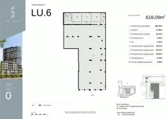 Lokal użytkowy 618,09 m², oferta nr LU6, Sky Trust etap II lokale użytkowe, Kielce, Bocianek, al. Solidarności / ul. Świętokrzyska