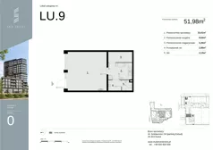 Lokal użytkowy 51,98 m², oferta nr LU9, Sky Trust etap II lokale użytkowe, Kielce, Bocianek, al. Solidarności / ul. Świętokrzyska