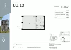 Lokal użytkowy 51,83 m², oferta nr LU10, Sky Trust etap II lokale użytkowe, Kielce, Bocianek, al. Solidarności / ul. Świętokrzyska