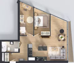 3 pokoje, apartament 60,85 m², piętro 6, oferta nr M.8, O27 Apartamenty Opolska, Katowice, Śródmieście, ul. Opolska 27