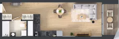 1 pokój, apartament 36,37 m², piętro 9, oferta nr M.57, O27 Apartamenty Opolska, Katowice, Śródmieście, ul. Opolska 27