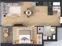 2 pokoje, apartament 44,18 m², piętro 9, oferta nr M.64, O27 Apartamenty Opolska, Katowice, Śródmieście, ul. Opolska 27