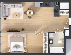 2 pokoje, apartament 51,73 m², piętro 18, oferta nr M.228, O27 Apartamenty Opolska, Katowice, Śródmieście, ul. Opolska 27