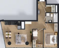 3 pokoje, apartament 57,63 m², piętro 18, oferta nr M.231, O27 Apartamenty Opolska, Katowice, Śródmieście, ul. Opolska 27