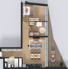 3 pokoje, apartament 58,90 m², piętro 13, oferta nr M.209, Nowa Gwiazda, Katowice, Zawodzie, ul. Bogucicka