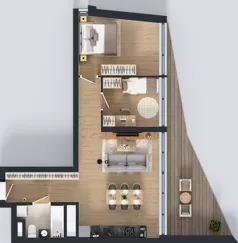 3 pokoje, mieszkanie 58,90 m², piętro 14, oferta nr M.224, Nowa Gwiazda, Katowice, Zawodzie, ul. Bogucicka
