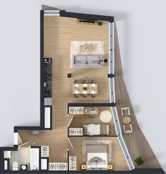 3 pokoje, mieszkanie 68,24 m², piętro 19, oferta nr M.296, Nowa Gwiazda, Katowice, Zawodzie, ul. Bogucicka
