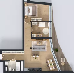 3 pokoje, mieszkanie 64,75 m², piętro 20, oferta nr M.316, Nowa Gwiazda, Katowice, Zawodzie, ul. Bogucicka