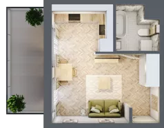 1 pokój, mieszkanie 25,06 m², parter, oferta nr 59, Rezydencja Świerkowa, Radom, Idalin, ul. Świerkowa 47
