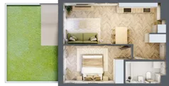 2 pokoje, mieszkanie 39,62 m², piętro 5, oferta nr 110, Rezydencja Świerkowa, Radom, Idalin, ul. Świerkowa 47