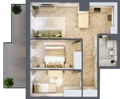 3 pokoje, mieszkanie 51,54 m², piętro 4, oferta nr 108, Rezydencja Świerkowa, Radom, Idalin, ul. Świerkowa 47