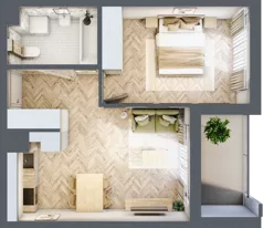 2 pokoje, mieszkanie 40,85 m², piętro 7, oferta nr E85, Panorama Struga, Radom, Śródmieście, ul. Andrzeja Struga 60