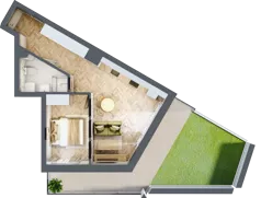 2 pokoje, mieszkanie 41,72 m², parter, oferta nr M025, ULTRADOM, Radom, Gołębiów, ul. Gołębiowska