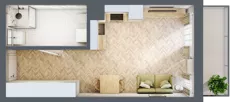 1 pokój, mieszkanie 29,06 m², piętro 3, oferta nr M082, ULTRADOM, Radom, Gołębiów, ul. Gołębiowska