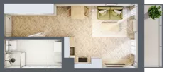 1 pokój, mieszkanie 28,90 m², piętro 4, oferta nr M113, ULTRADOM, Radom, Gołębiów, ul. Gołębiowska