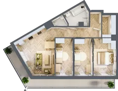 4 pokoje, mieszkanie 76,50 m², piętro 6, oferta nr M174, ULTRADOM, Radom, Gołębiów, ul. Gołębiowska