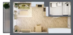 1 pokój, mieszkanie 29,18 m², piętro 6, oferta nr M183, ULTRADOM, Radom, Gołębiów, ul. Gołębiowska