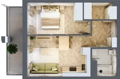2 pokoje, mieszkanie 38,41 m², parter, oferta nr Budynek 1 Mieszkanie 5, Krakowska Rogatka, Kielce, Centrum, ul. Miodowicza 1