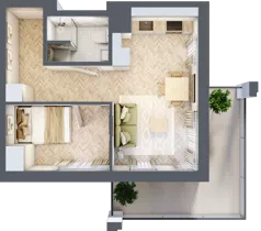 2 pokoje, mieszkanie 33,10 m², piętro 4, oferta nr Budynek 1 Mieszkanie 72, Krakowska Rogatka, Kielce, Centrum, ul. Miodowicza 1
