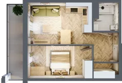 2 pokoje, mieszkanie 38,25 m², parter, oferta nr Budynek 1 Mieszkanie 96, Krakowska Rogatka, Kielce, Centrum, ul. Miodowicza 1