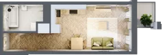 1 pokój, mieszkanie 26,12 m², piętro 2, oferta nr Budynek 1 Mieszkanie 119, Krakowska Rogatka, Kielce, Centrum, ul. Miodowicza 1